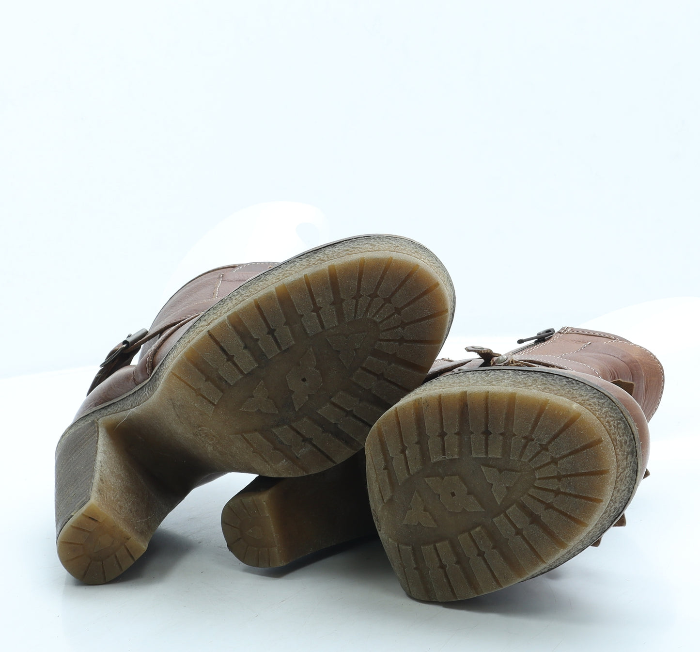 NEXT Womens Beige Leather Bootie Boot UK 6.5 40