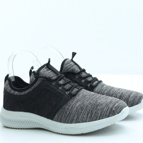 Souluxe Womens Grey Polyester Trainer UK 6