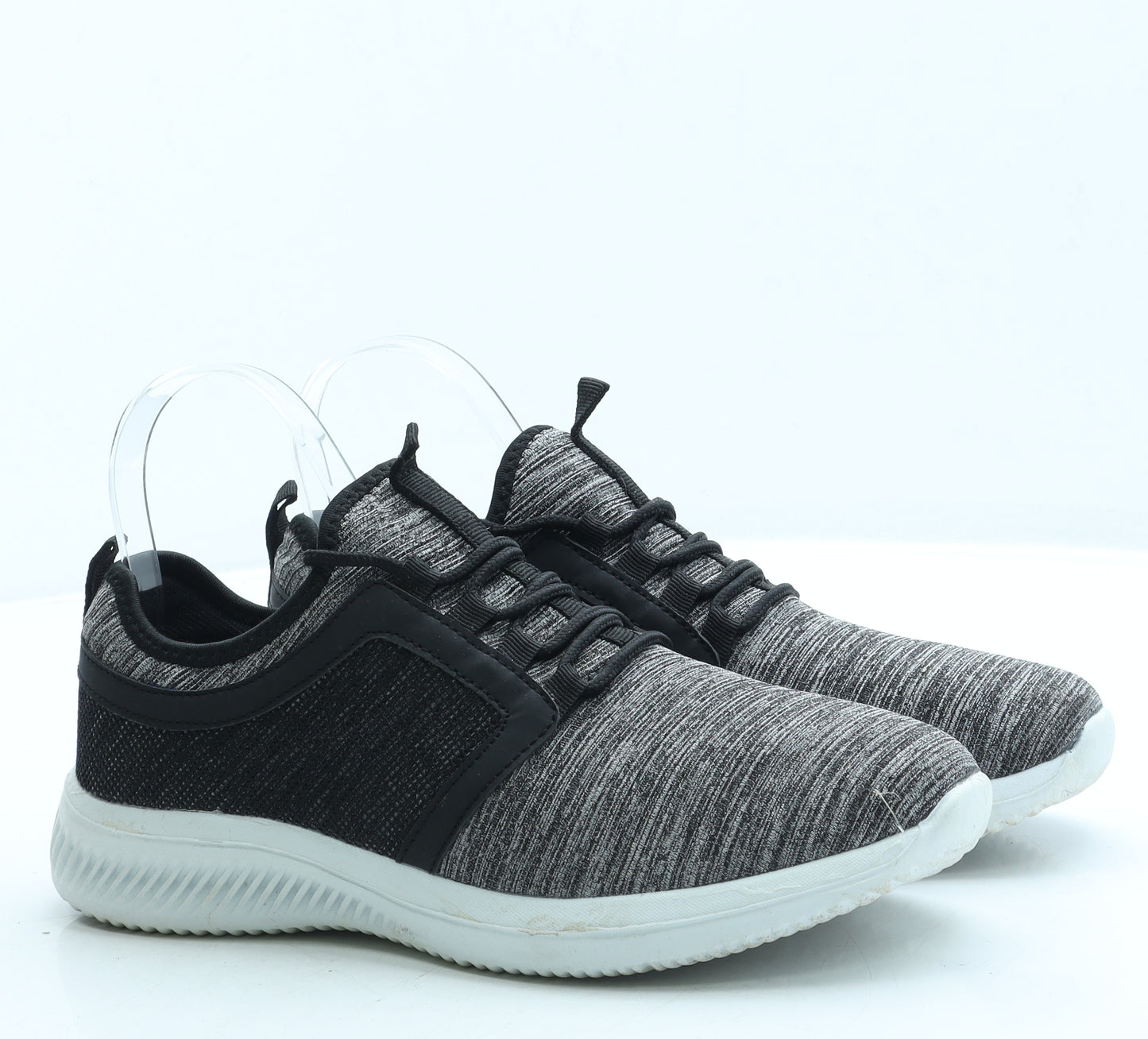 Souluxe Womens Grey Polyester Trainer UK 6