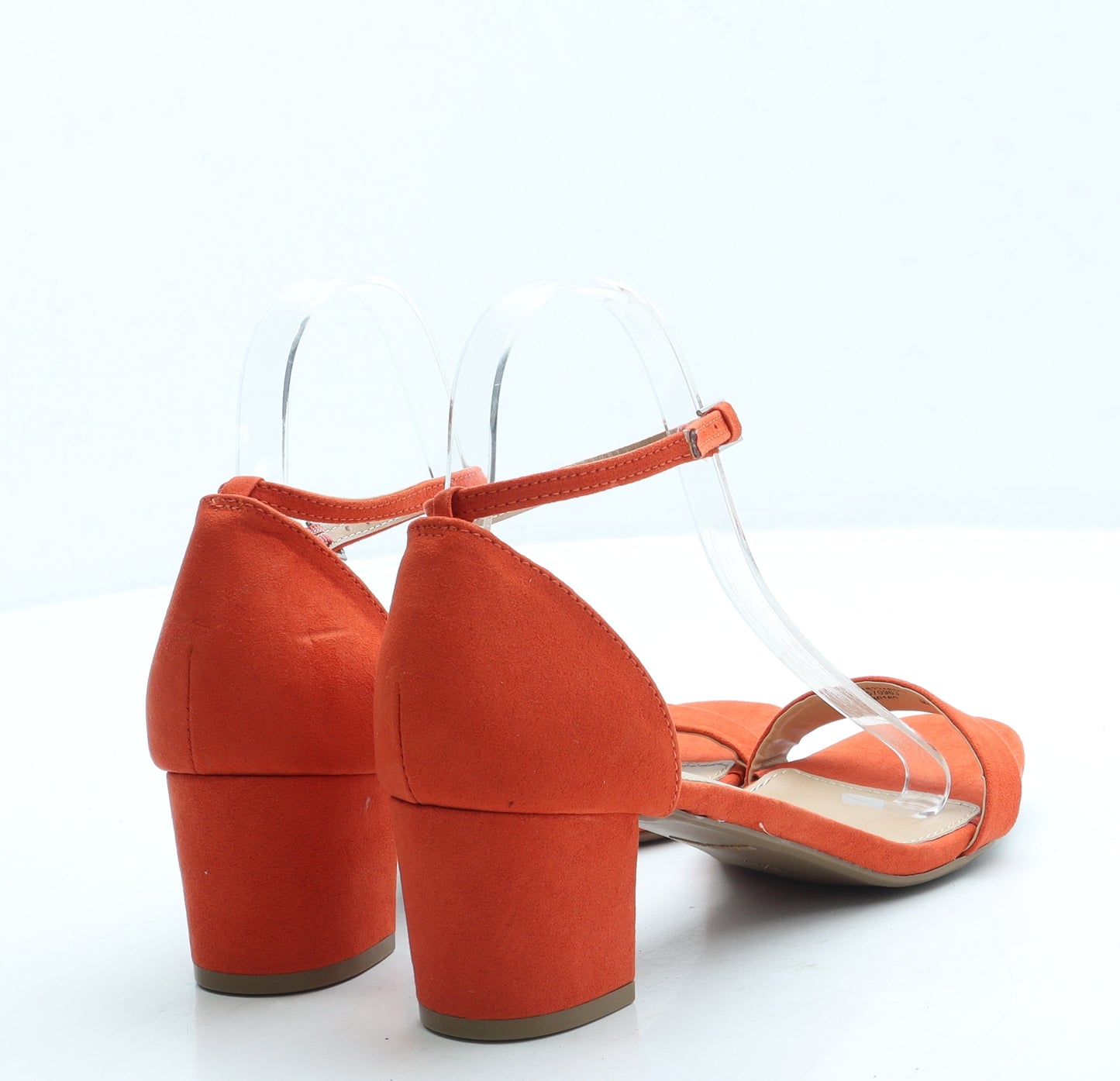 George Womens Orange Suede Strappy Heel UK 6 39