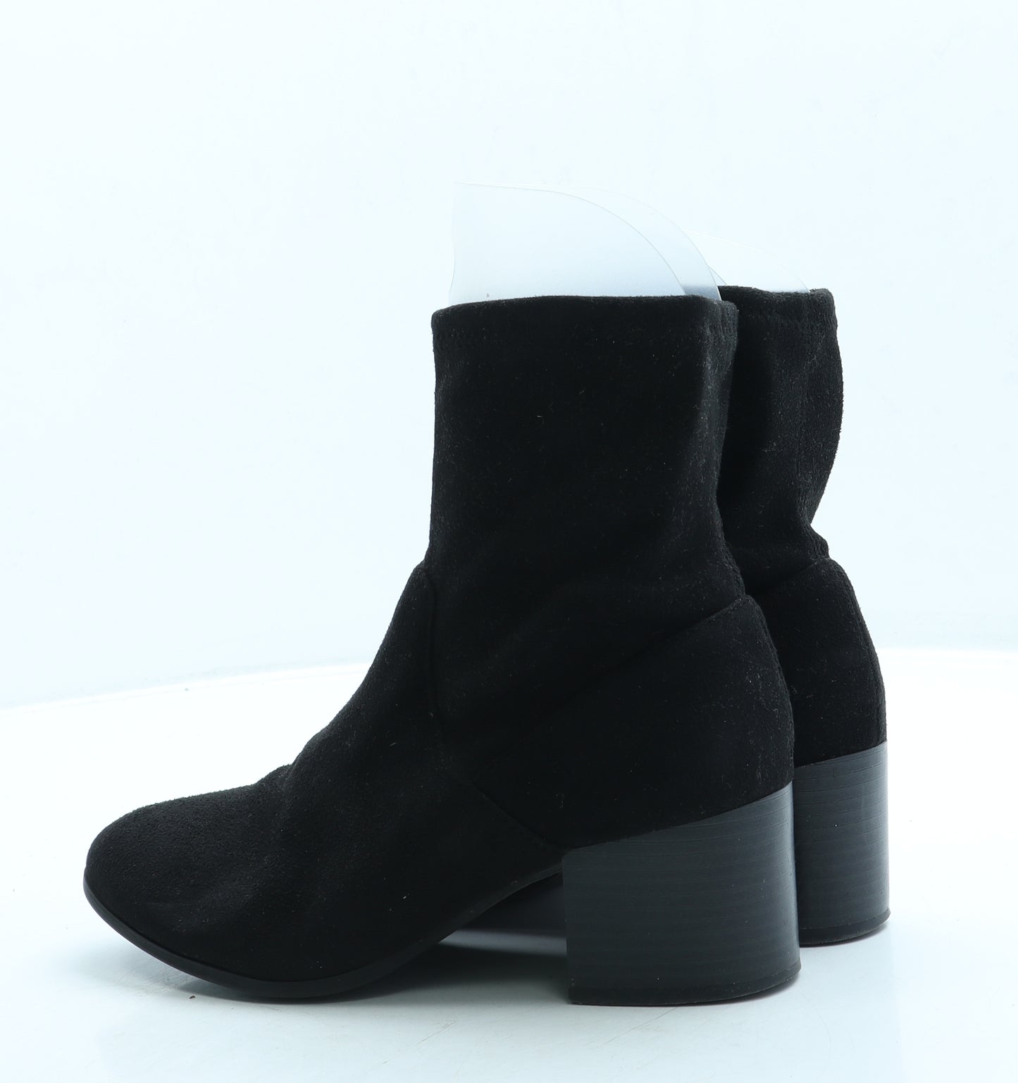 Marks and Spencer Womens Black Suede Sock Boot UK 5