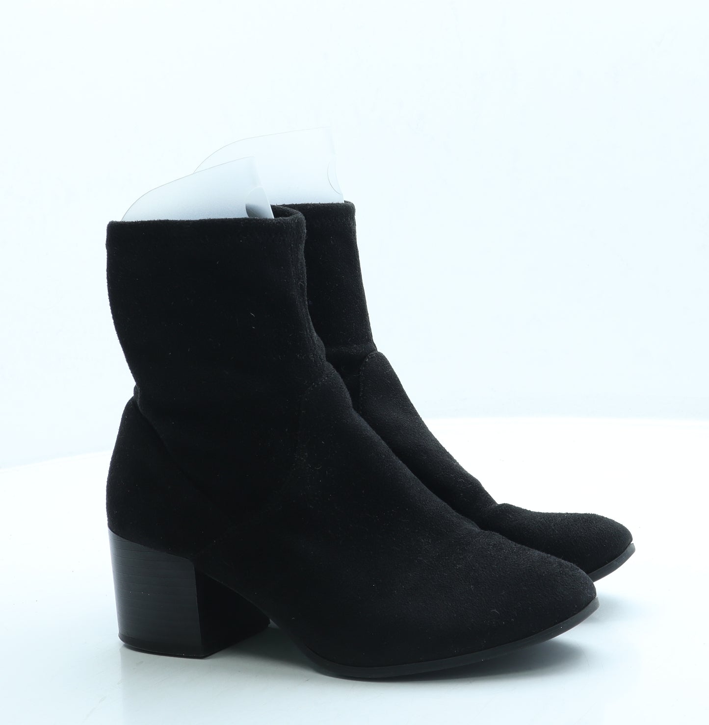 Marks and Spencer Womens Black Suede Sock Boot UK 5