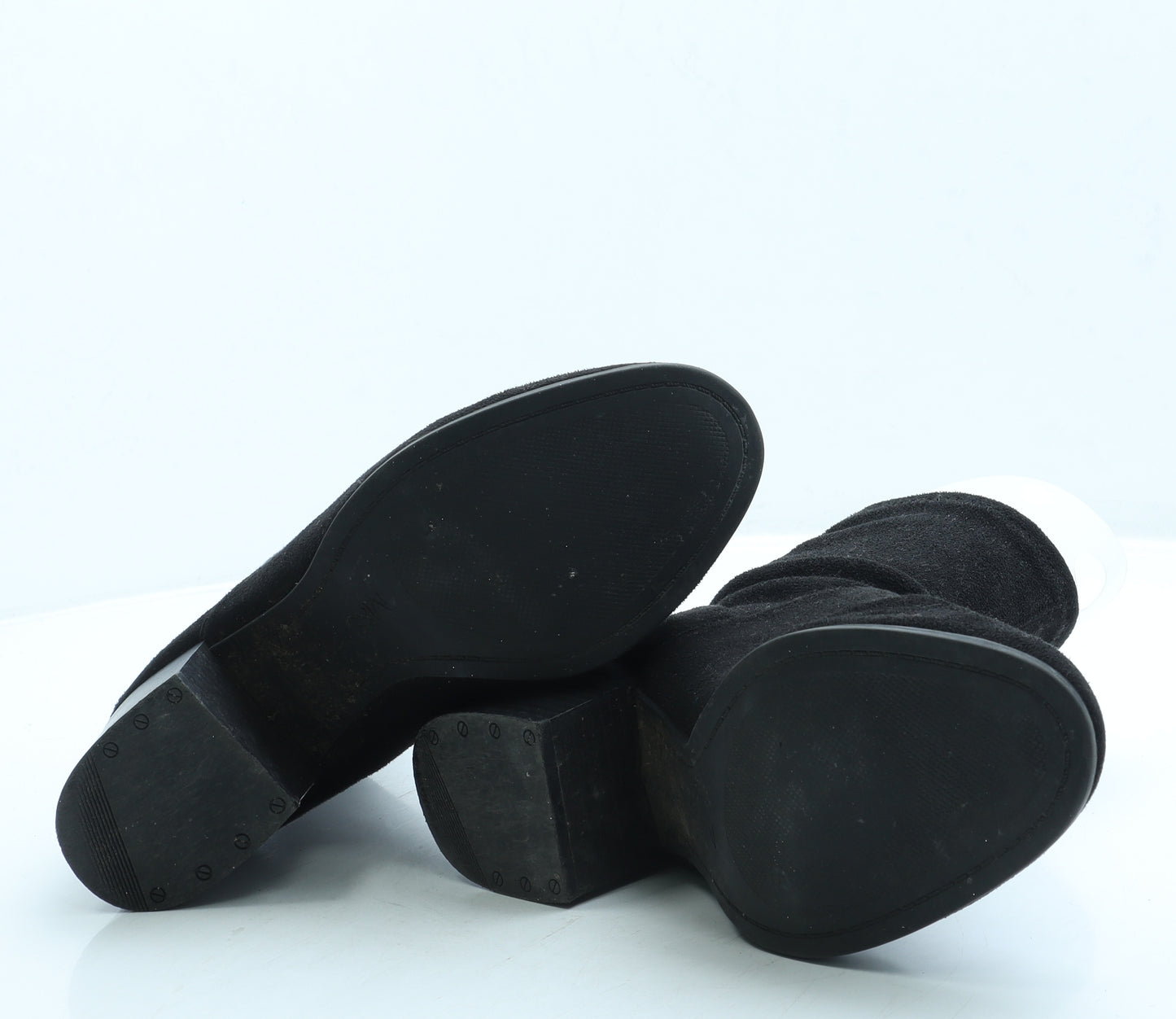 Marks and Spencer Womens Black Suede Sock Boot UK 5
