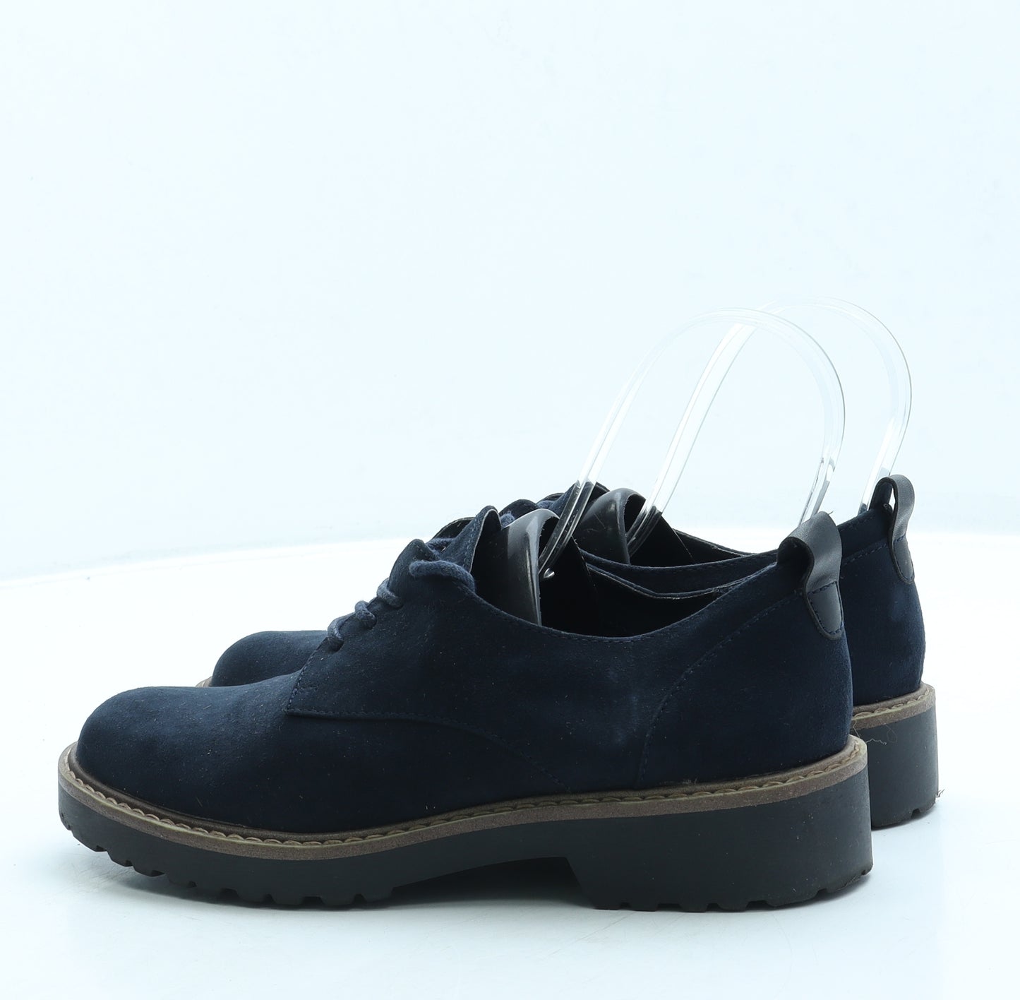 Graceland Womens Blue Suede Flat UK 3 36
