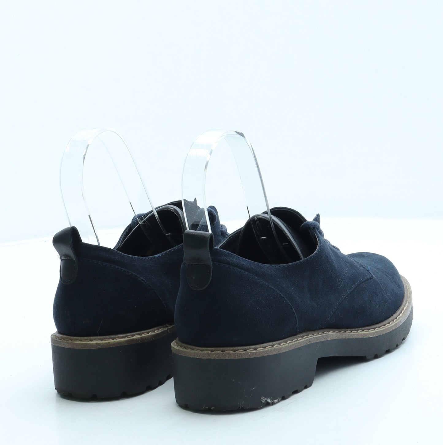 Graceland Womens Blue Suede Flat UK 3 36