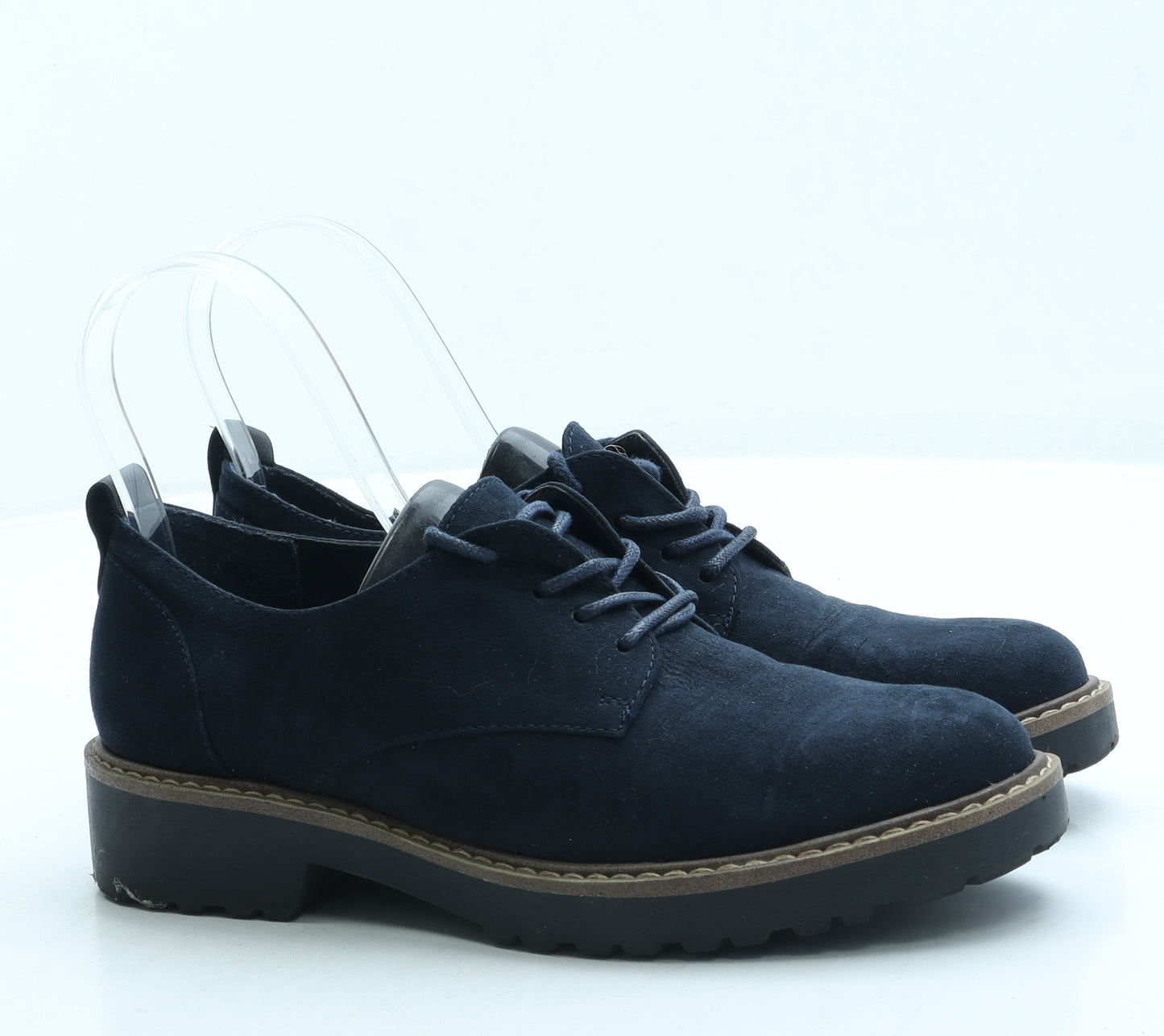 Graceland Womens Blue Suede Flat UK 3 36