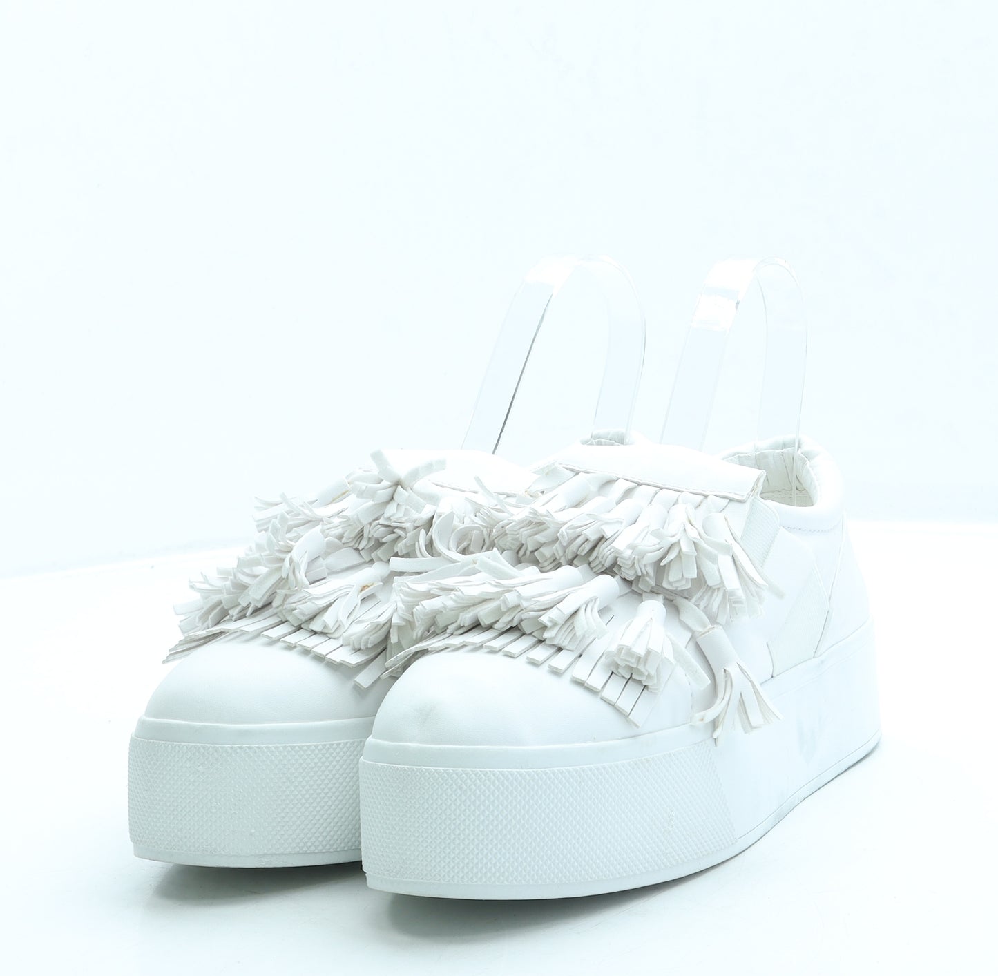 Just Ink Womens White Leather Trainer UK 5 38