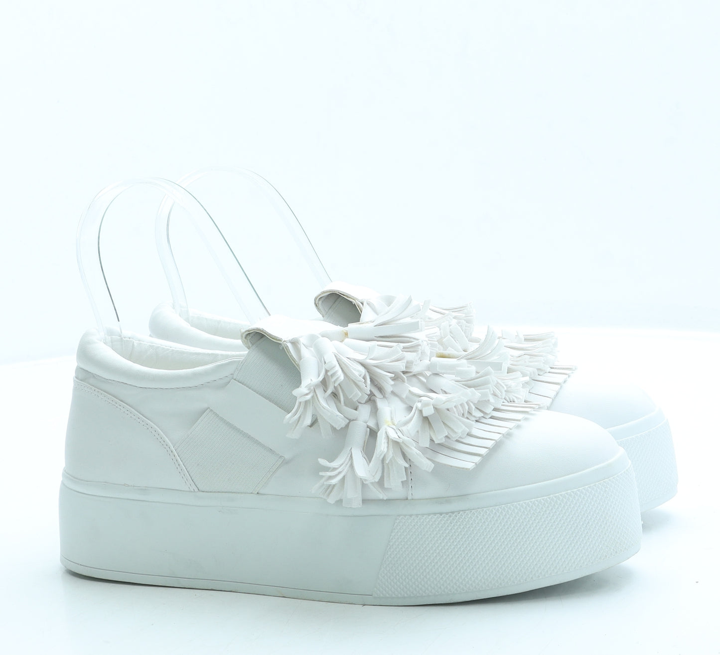 Just Ink Womens White Leather Trainer UK 5 38