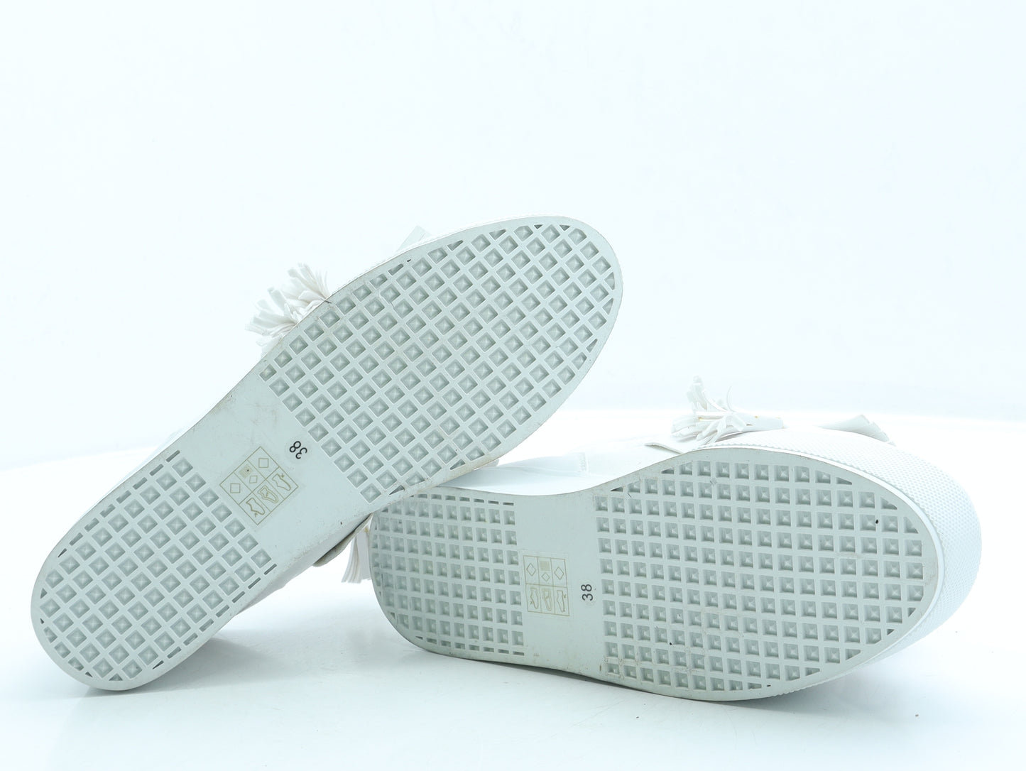 Just Ink Womens White Leather Trainer UK 5 38