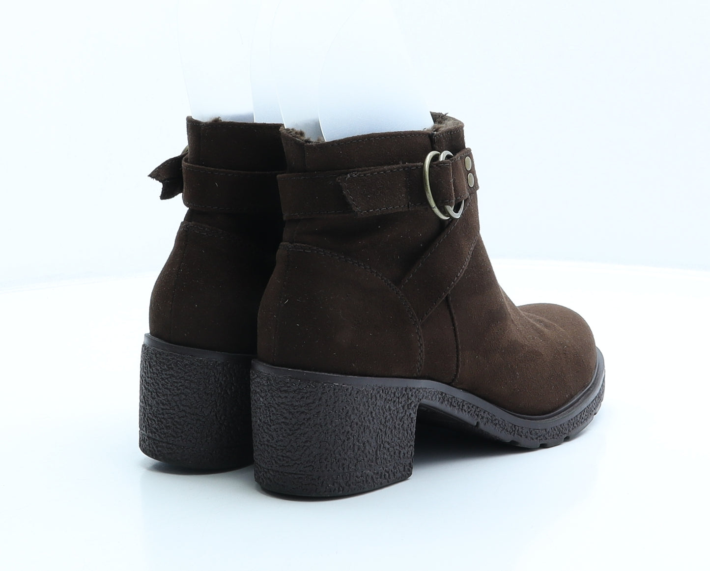 Primark Womens Brown Polyester Bootie Boot UK 4 37