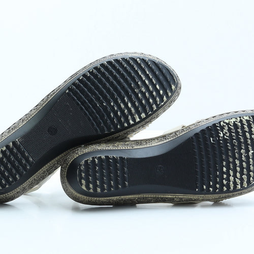 Softlites Womens Beige Spotted Synthetic Strappy Sandal UK 9