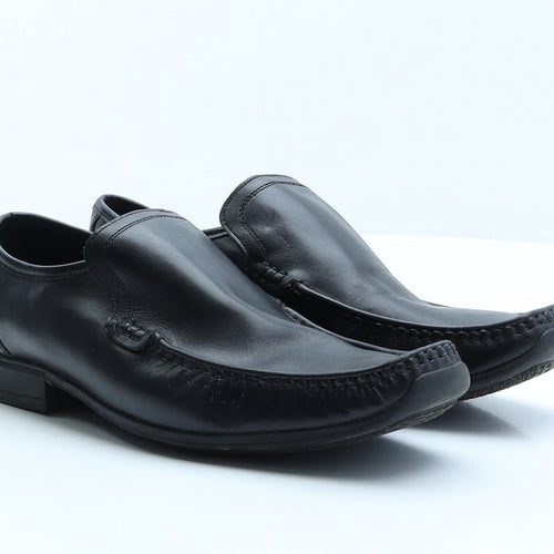 NEXT Mens Black Leather Loafer Casual UK 9 43