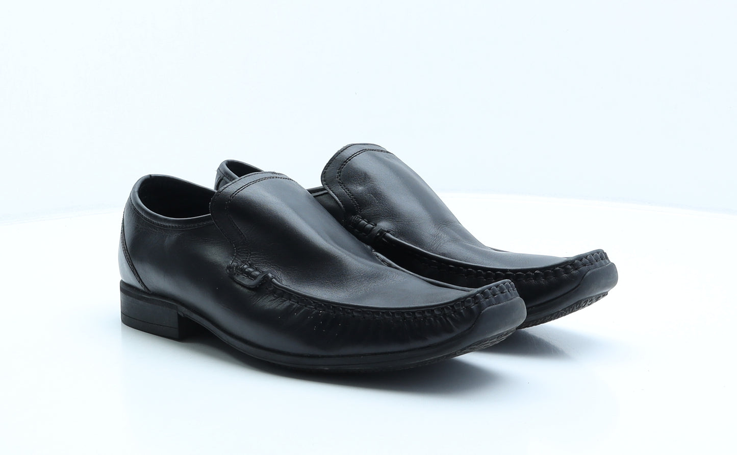 NEXT Mens Black Leather Loafer Casual UK 9 43