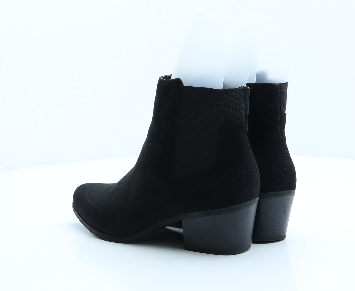 New Look Womens Black Polyester Bootie Boot UK 4 37