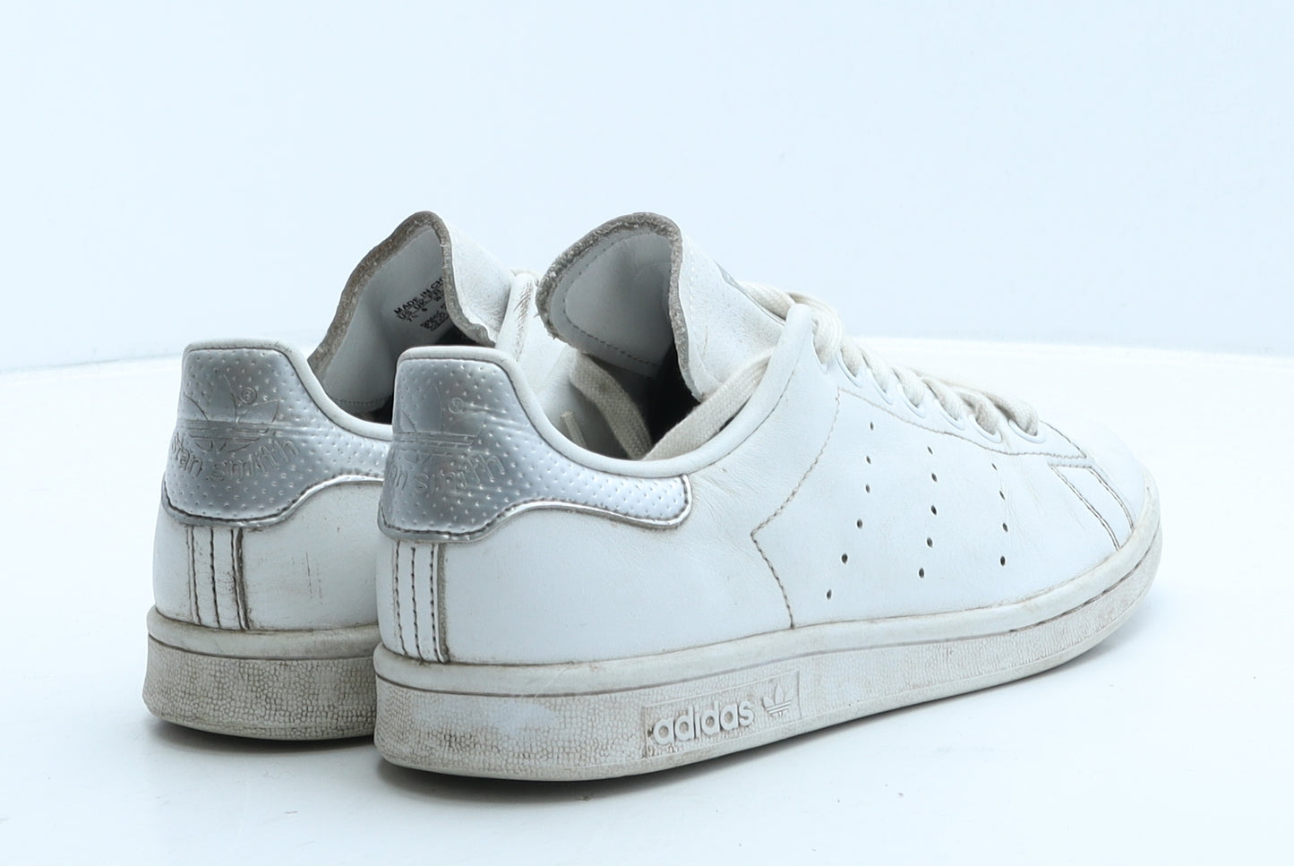 adidas Womens White Leather Trainer UK 6 38.5