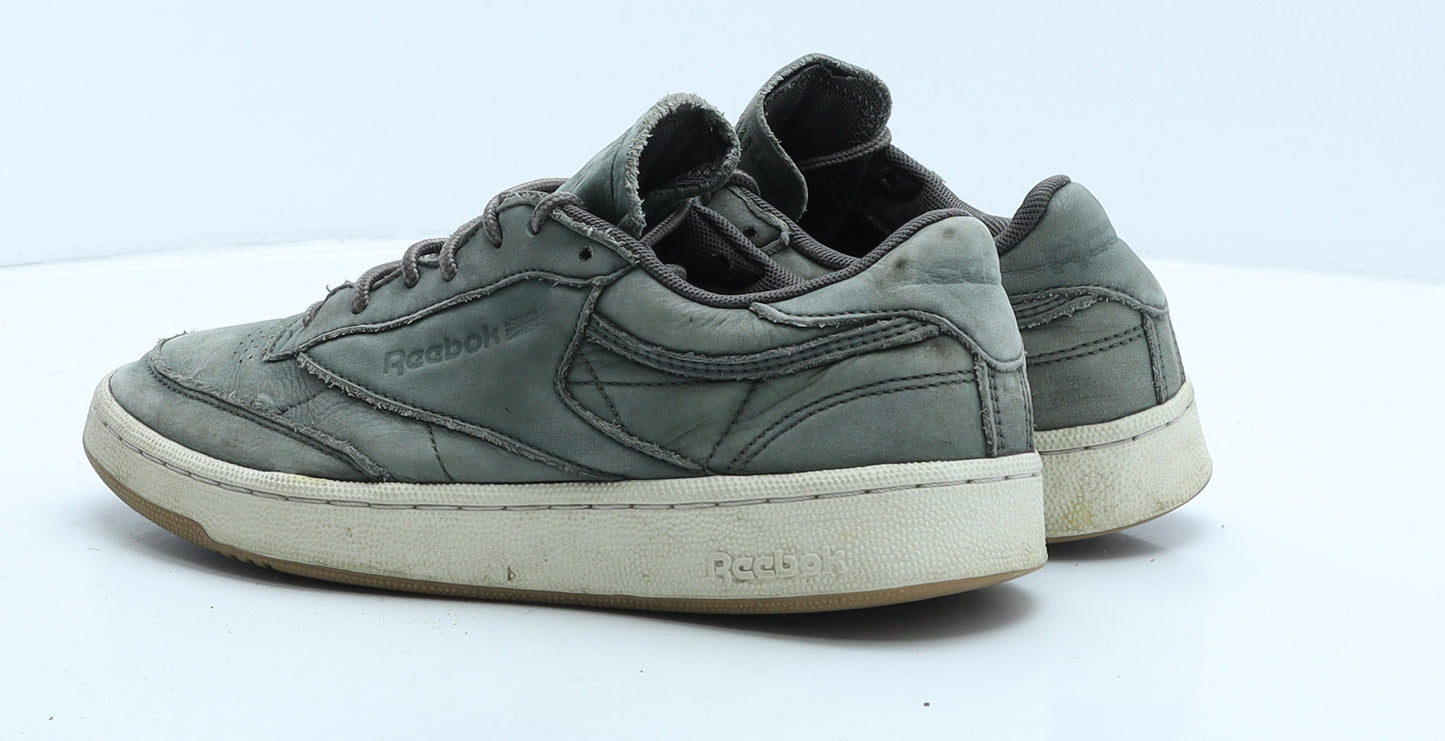 Reebok Mens Green Leather Trainer UK 7.5 41
