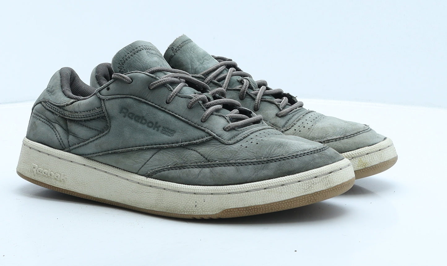 Reebok Mens Green Leather Trainer UK 7.5 41