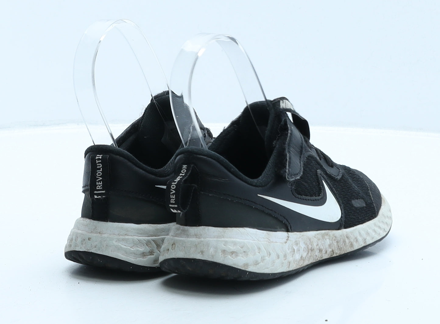 Nike Boys Black Fabric Trainer UK 10 27
