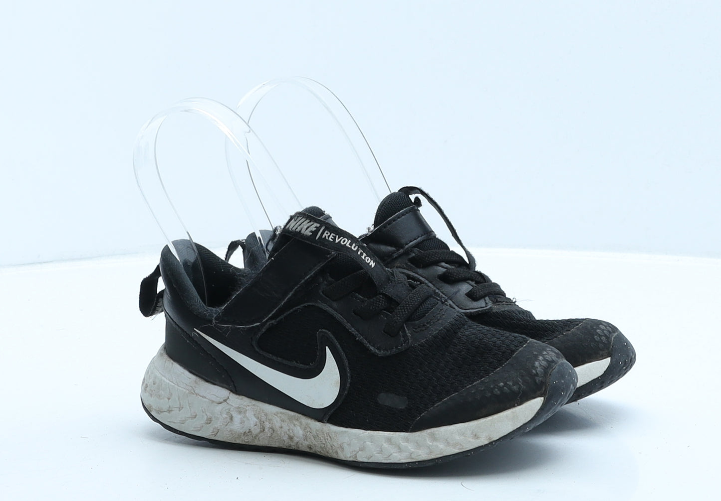 Nike Boys Black Fabric Trainer UK 10 27