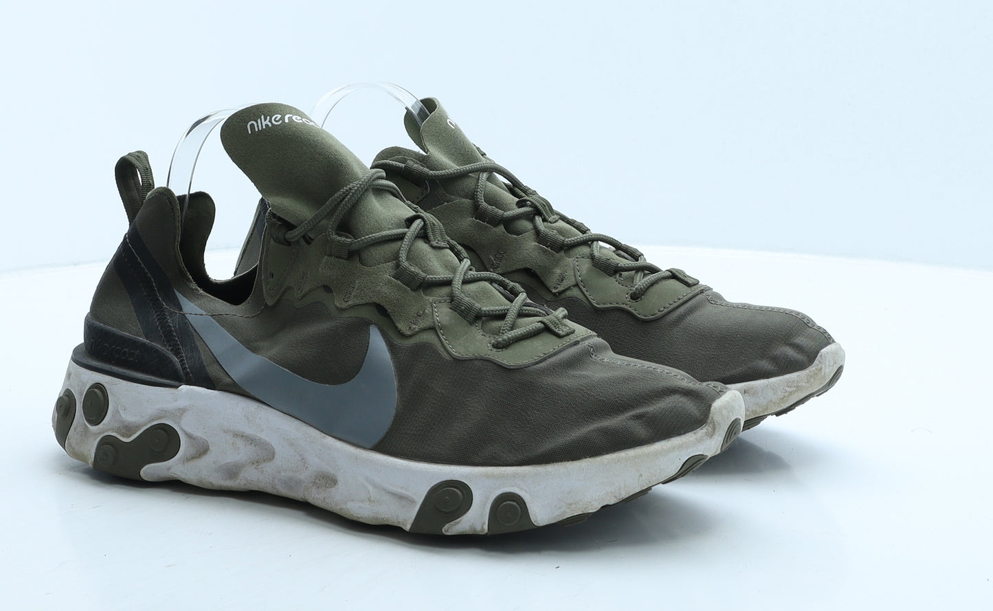 Nike Mens Green Geometric Fabric Trainer UK 10.5 45.5 - Nike React