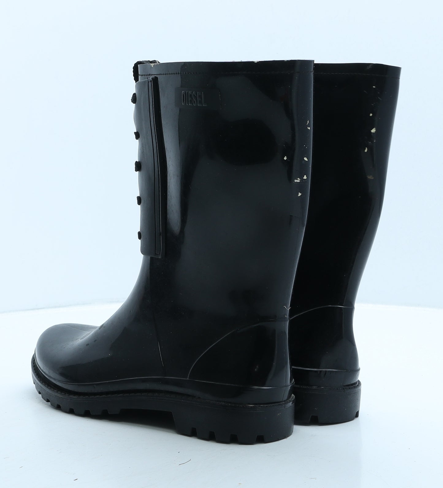 Diesel Womens Black Rubber Wellies Boot UK 7 40