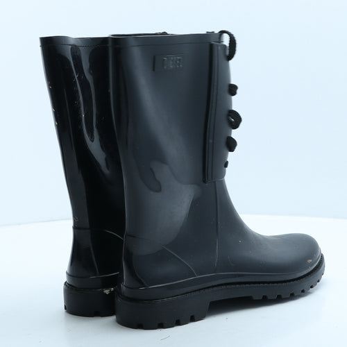 Diesel Womens Black Rubber Wellies Boot UK 7 40