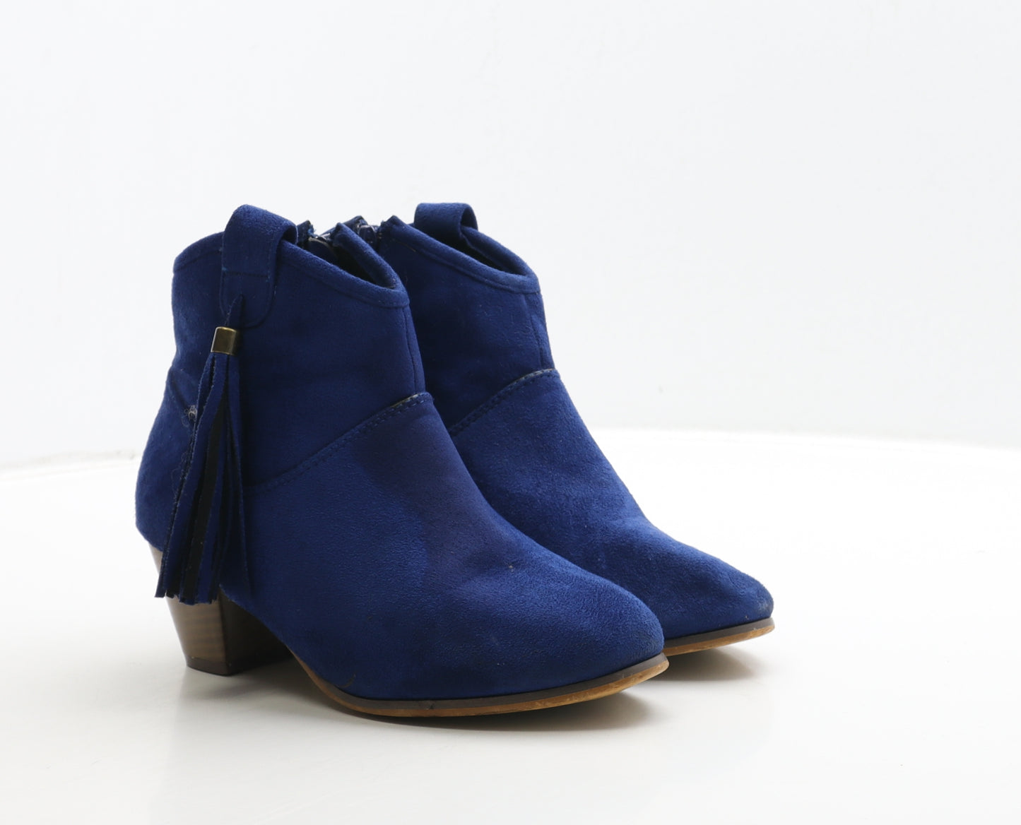 Cink-Me Womens Blue Suede Bootie Boot UK 6 39