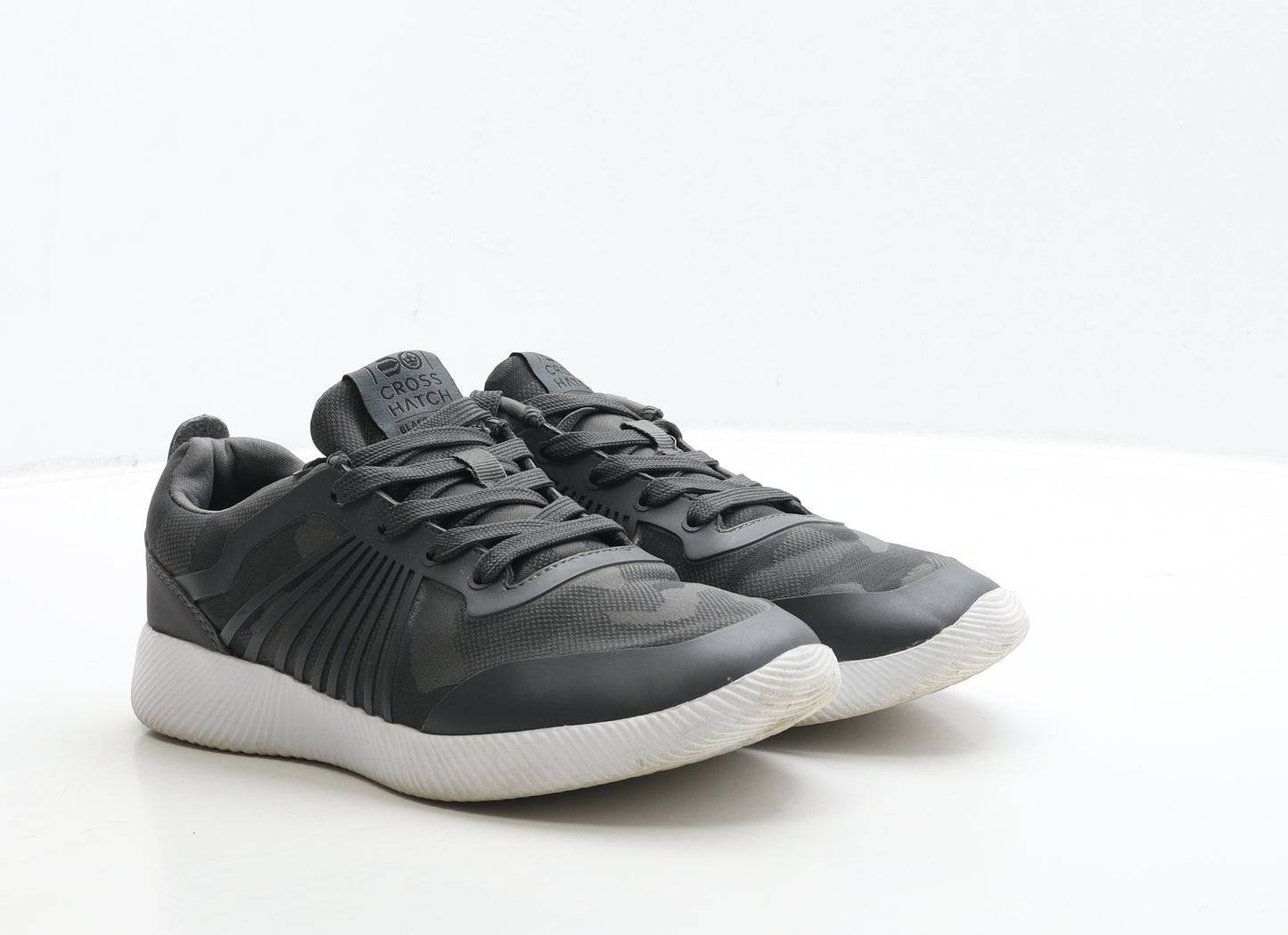 Crosshatch Womens Grey Camouflage Polyester Trainer UK 5 38