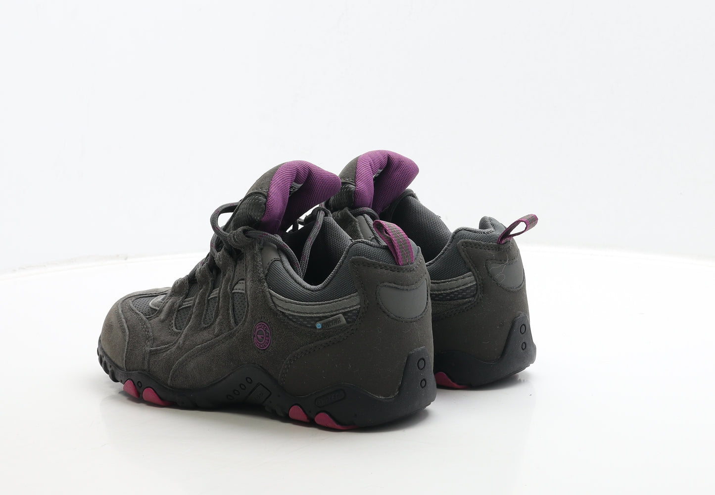 Hi-Tec Womens Grey Leather Trainer UK 7 40 - Hi-Tec Adventure