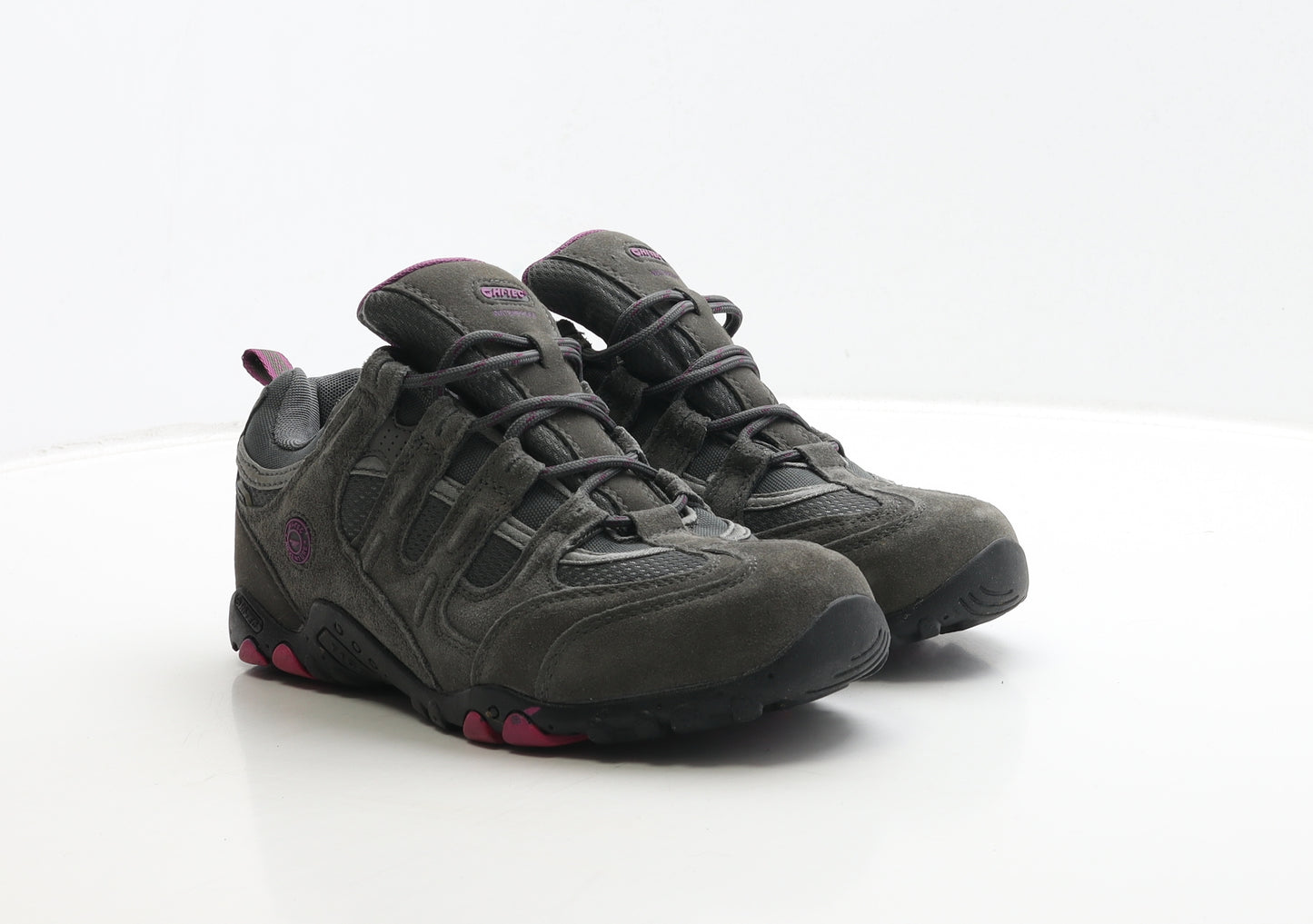 Hi-Tec Womens Grey Leather Trainer UK 7 40 - Hi-Tec Adventure