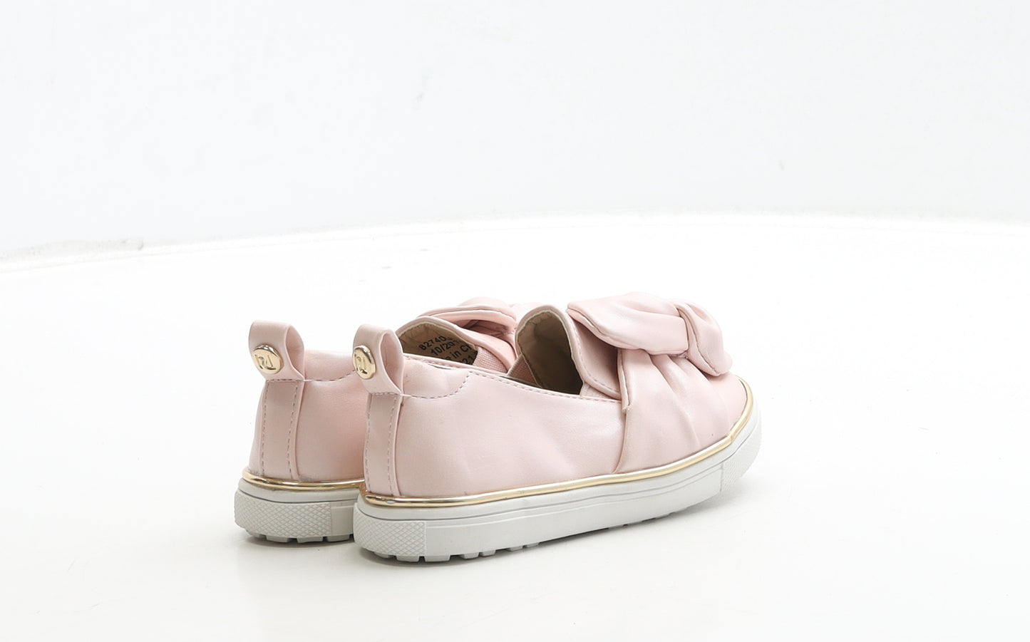 River Island Girls Pink Polyester Slip On Flat UK 5