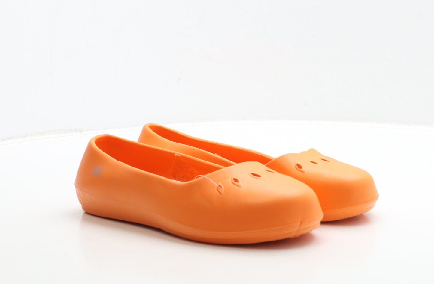 Hollandia Cloggz Womens Orange Rubber Flat UK 8 US 10