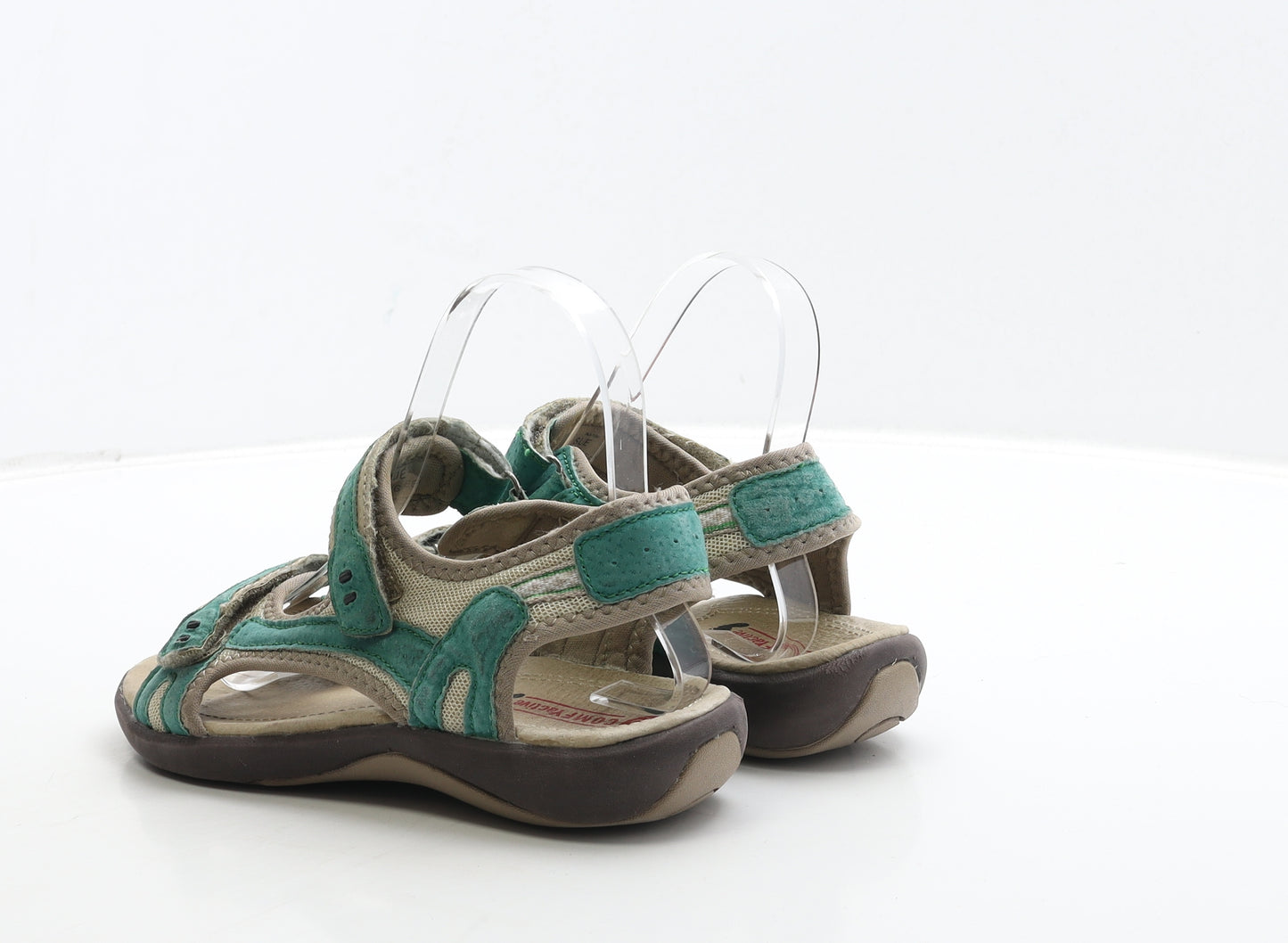 Comfy Active Womens Green Leather Strappy Sandal UK 3 36