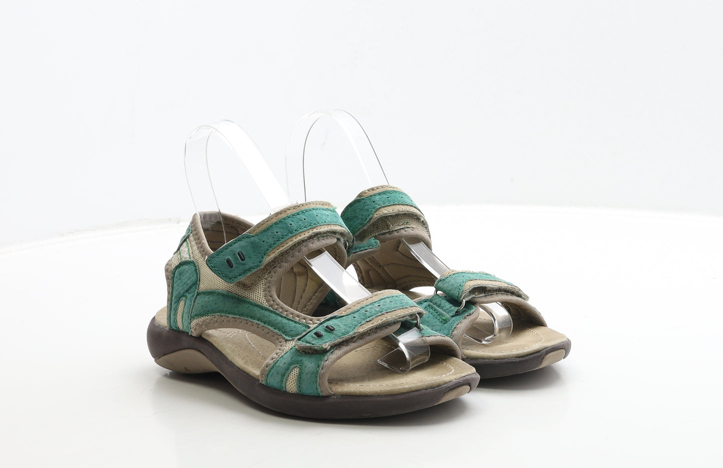Comfy Active Womens Green Leather Strappy Sandal UK 3 36