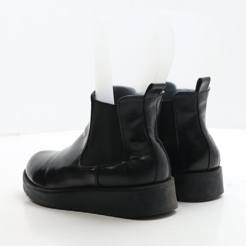 Claudia Ghizzani Womens Black Patent Leather Chelsea Boot UK 5 39