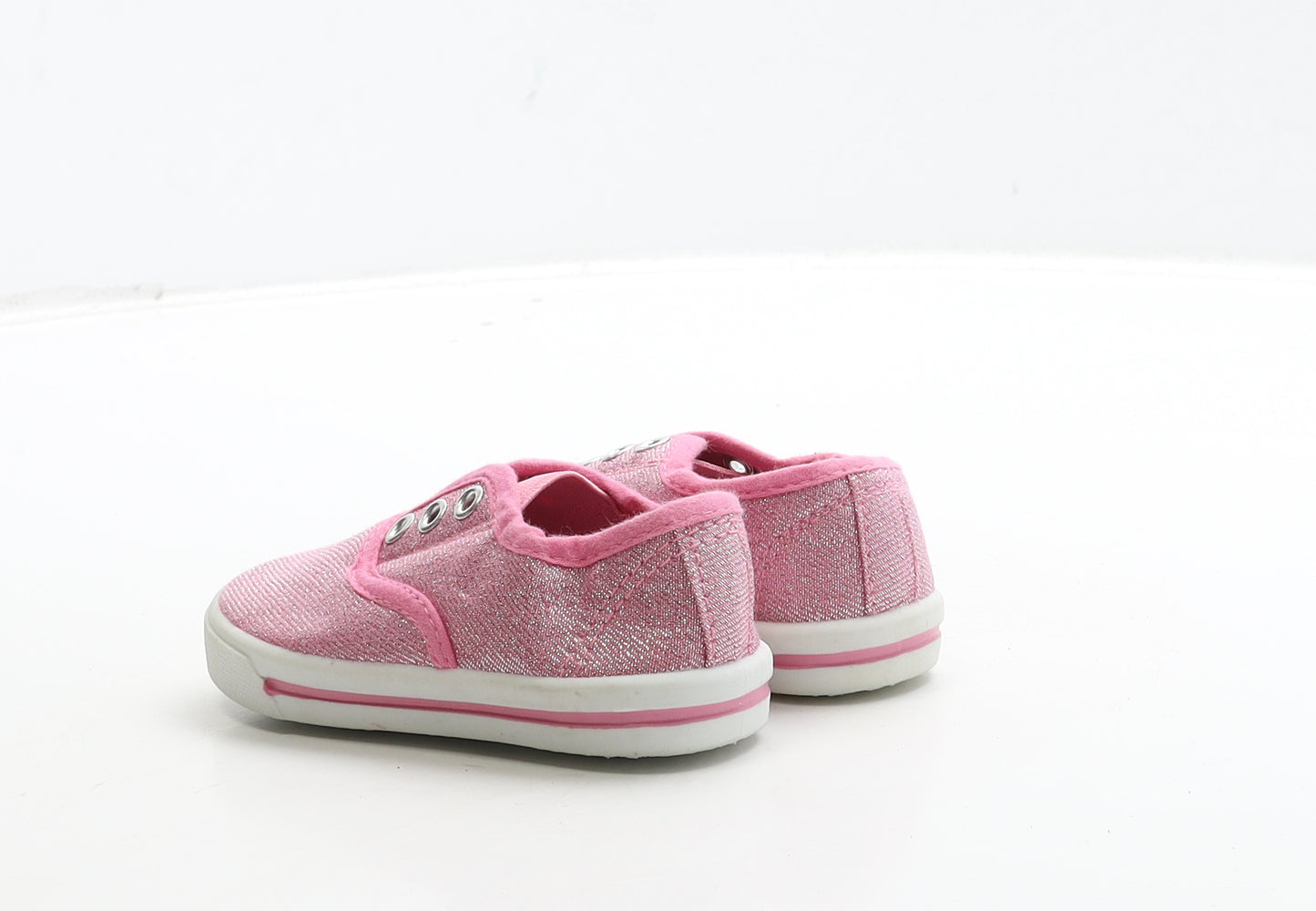 George Girls Pink Fabric Trainer UK 5