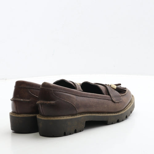 New Look Womens Brown Leather Loafer Casual UK 3 36