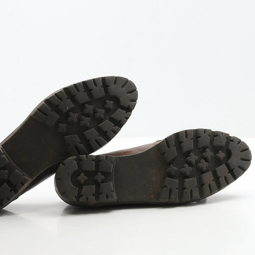 New Look Womens Brown Leather Loafer Casual UK 3 36