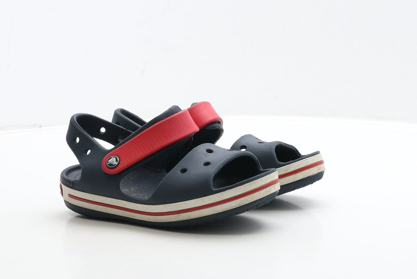Crocs Girls Blue Rubber Slingback Sandal UK 2