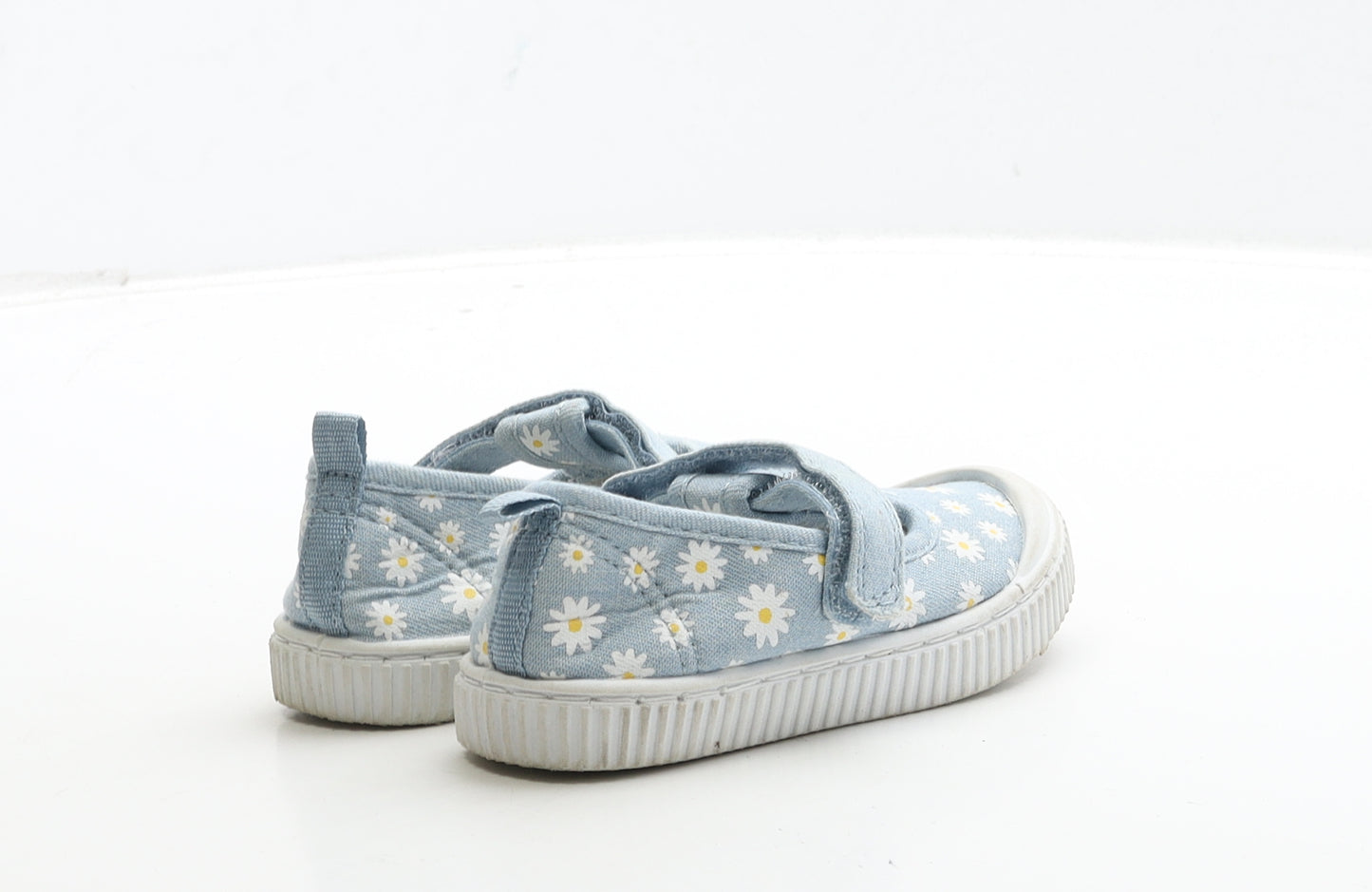F&F Girls Blue Floral Fabric Mary Jane Casual UK 6 23