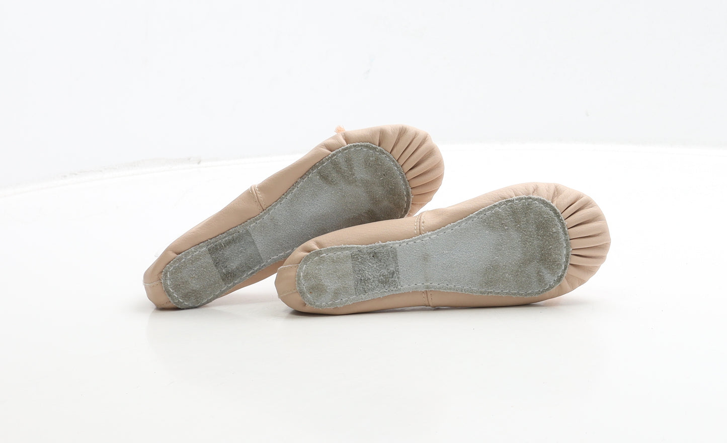 TU Girls Pink Leather Ballet Flat UK 10