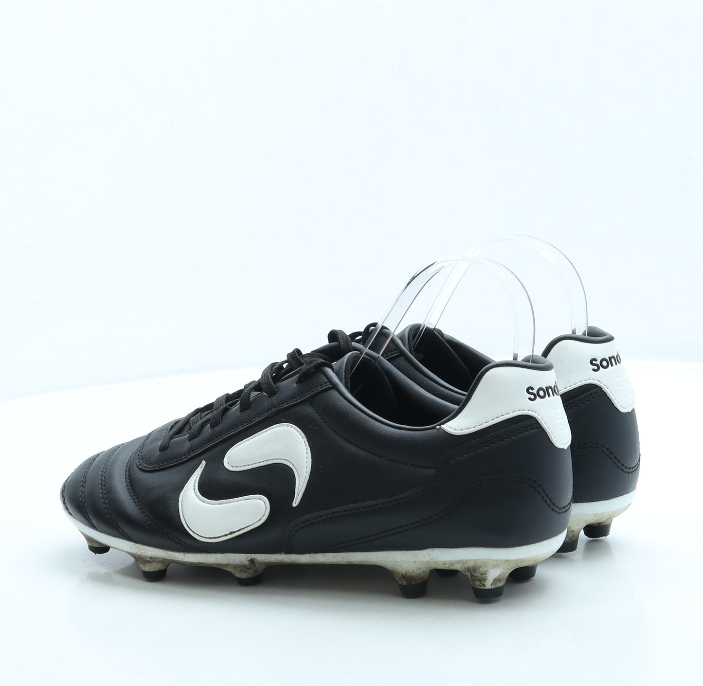 Sondico Mens Black Leather Trainer UK 9 43