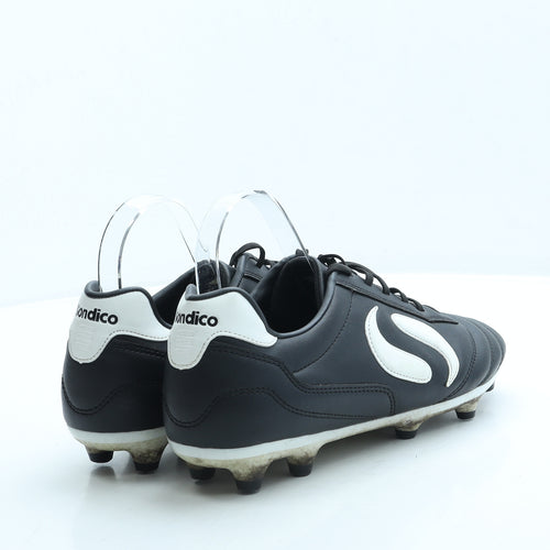 Sondico Mens Black Leather Trainer UK 9 43