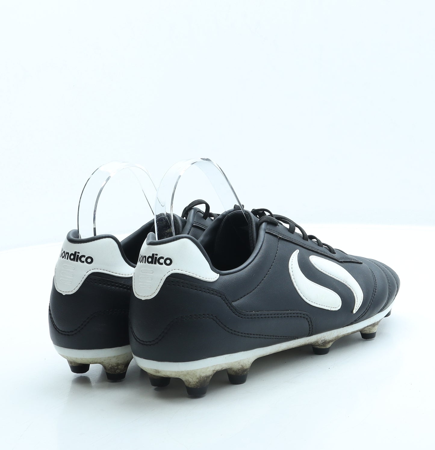 Sondico Mens Black Leather Trainer UK 9 43