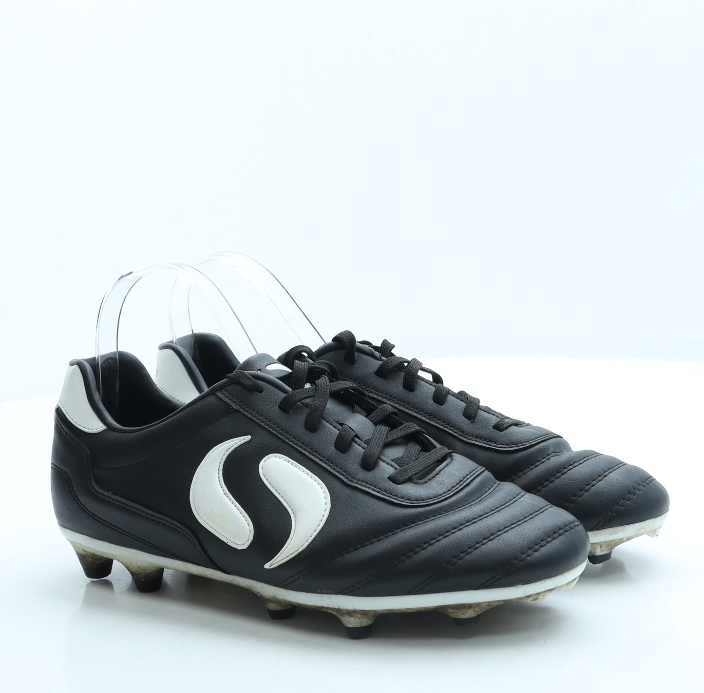 Sondico Mens Black Leather Trainer UK 9 43
