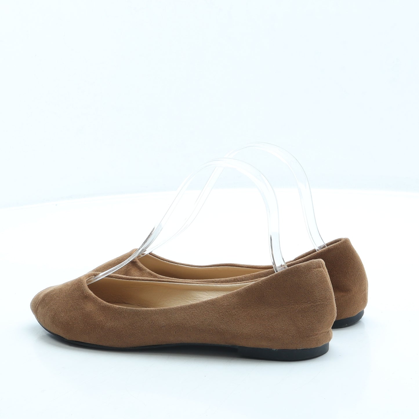 Pep&Co Womens Brown Suede Slip On Flat UK 4 37