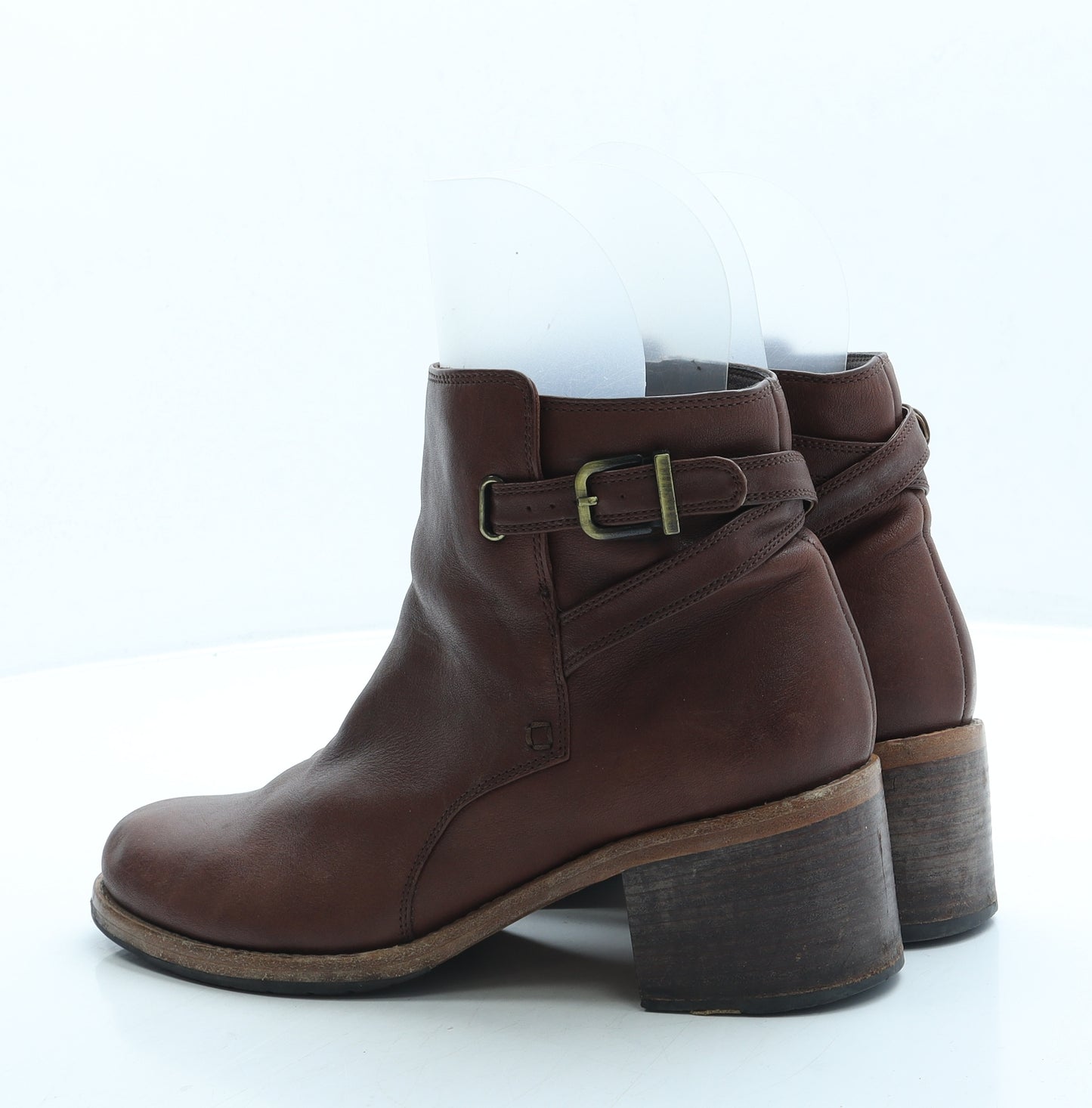 Clarks Womens Brown Leather Bootie Boot UK 7 41