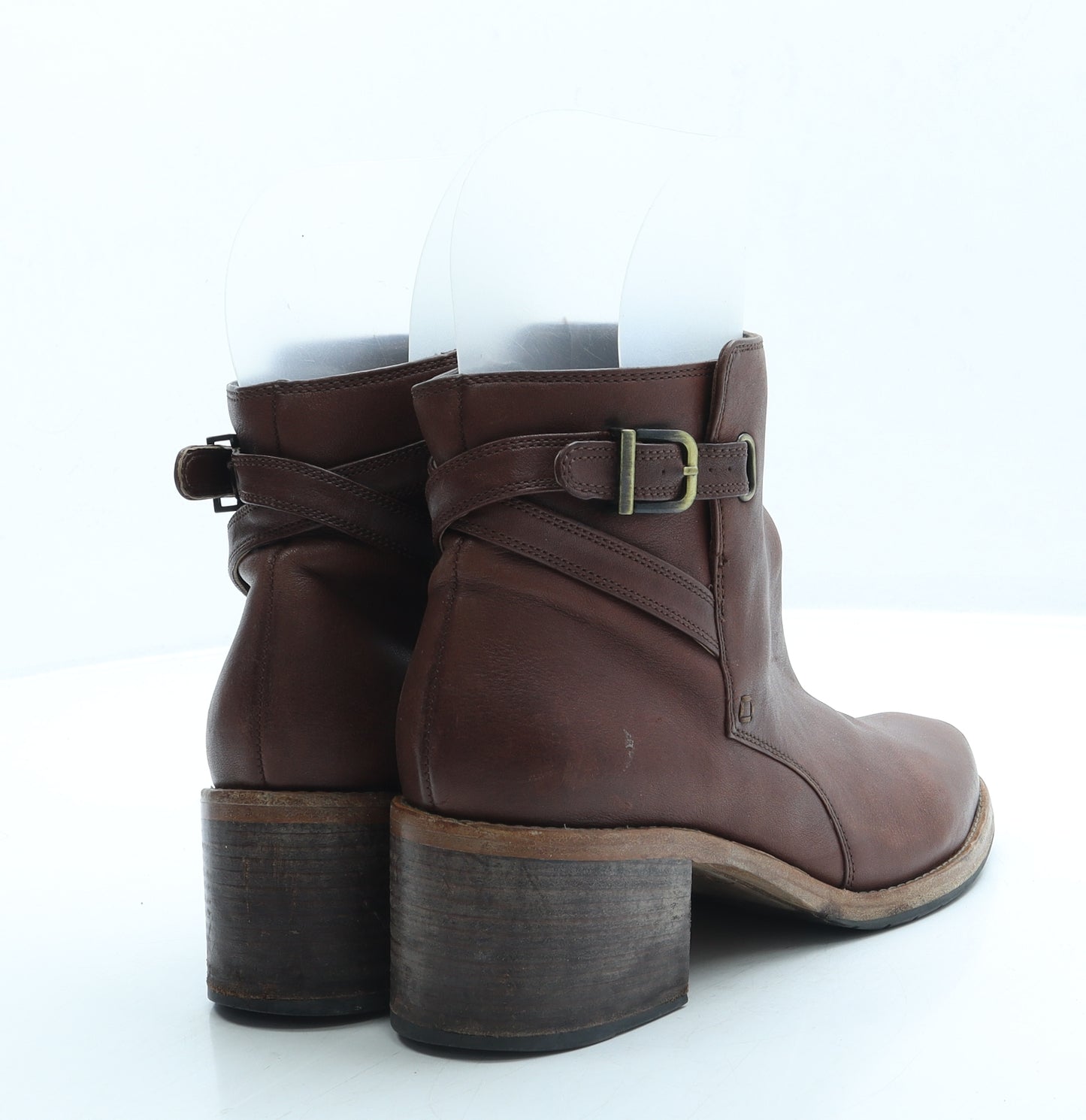 Clarks Womens Brown Leather Bootie Boot UK 7 41