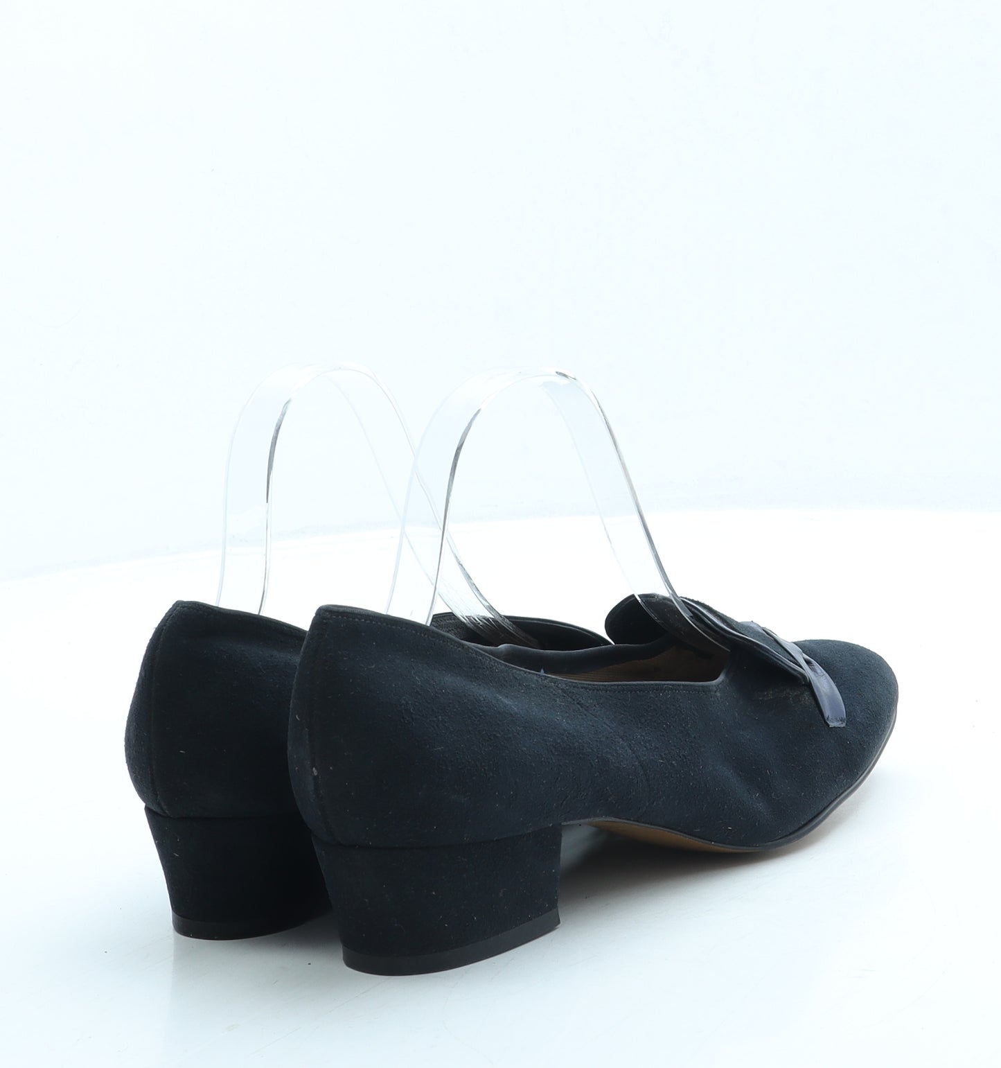 Preworn Womens Blue Suede Court Heel UK 4.5