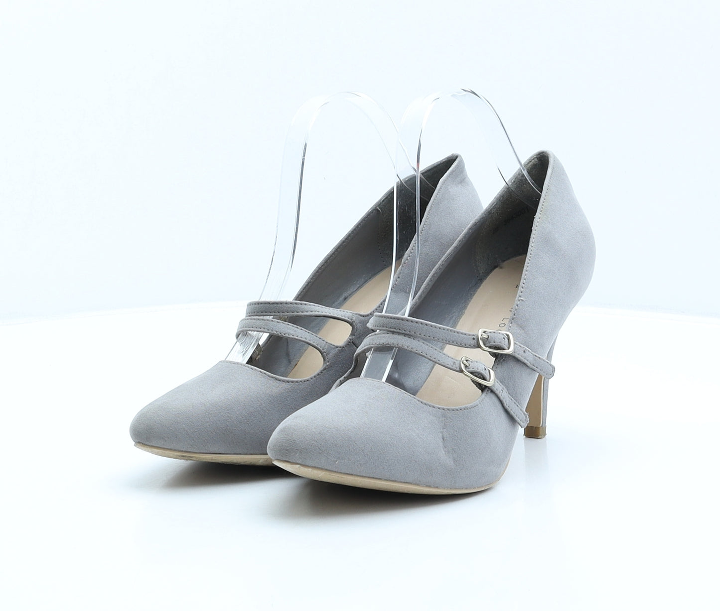 New Look Womens Grey Polyester Court Heel UK 7 40